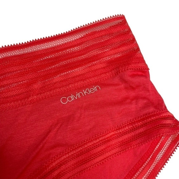 b.tempt’d by Wacoal Lace Kiss Hipster & Calvin Klein Striped Waist Hipster XL - Picture 9 of 12